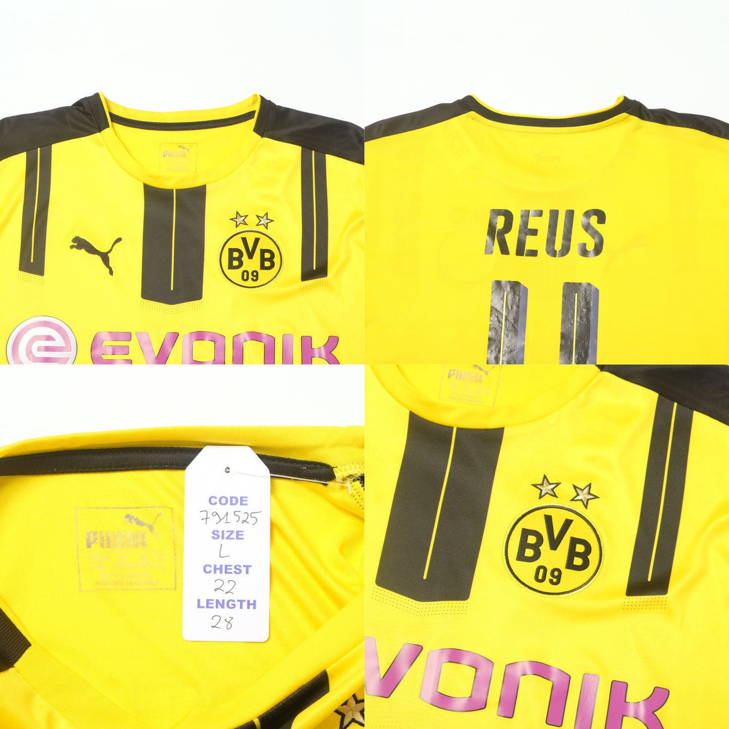 2016/17 Borussia Dortmund Home Shirt Puma Reus (L)