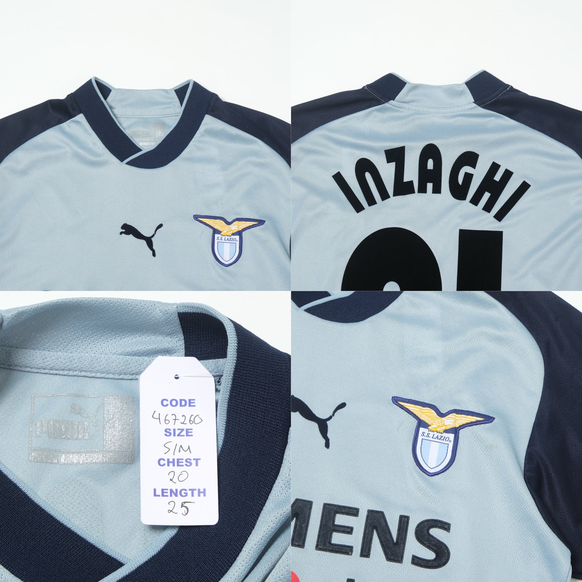 2002/03 Lazio Third Shirt Puma Inzaghi (S/M)