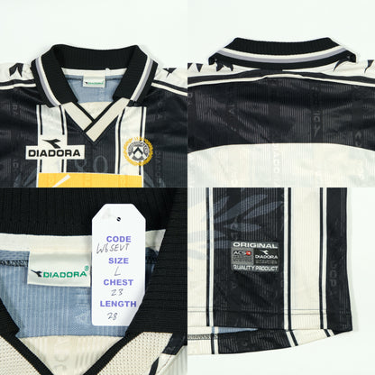 Udinese Italy Diadora 1999/2000 Home Football Shirt Large
