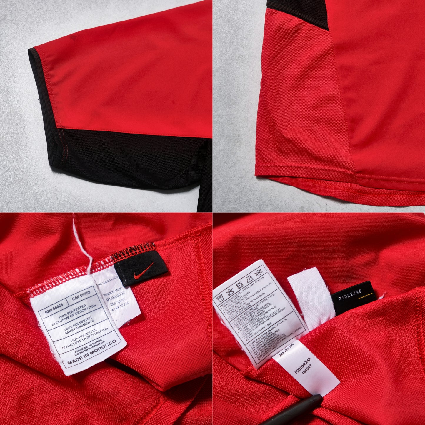 2002/04 Manchester United Home Shirt Nike Beckham (L/XL)