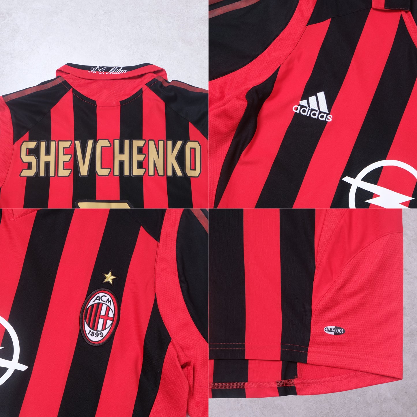 2005/06 AC Milan Home Shirt Adidas Shevchenko (M/L)