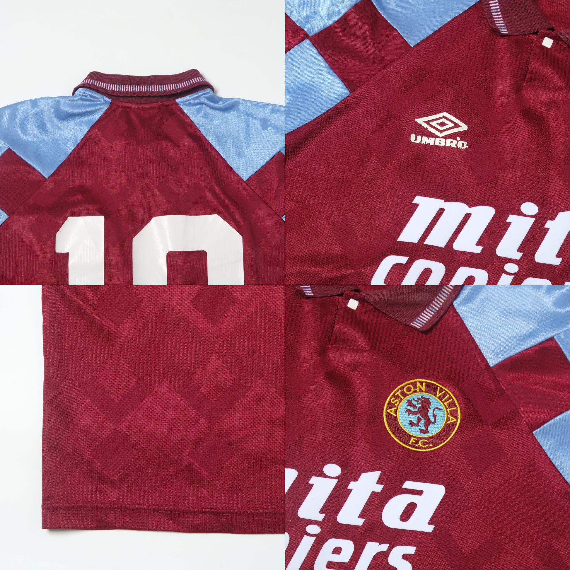 1990/92 Aston Villa Home Shirt Umbro Template (XL)