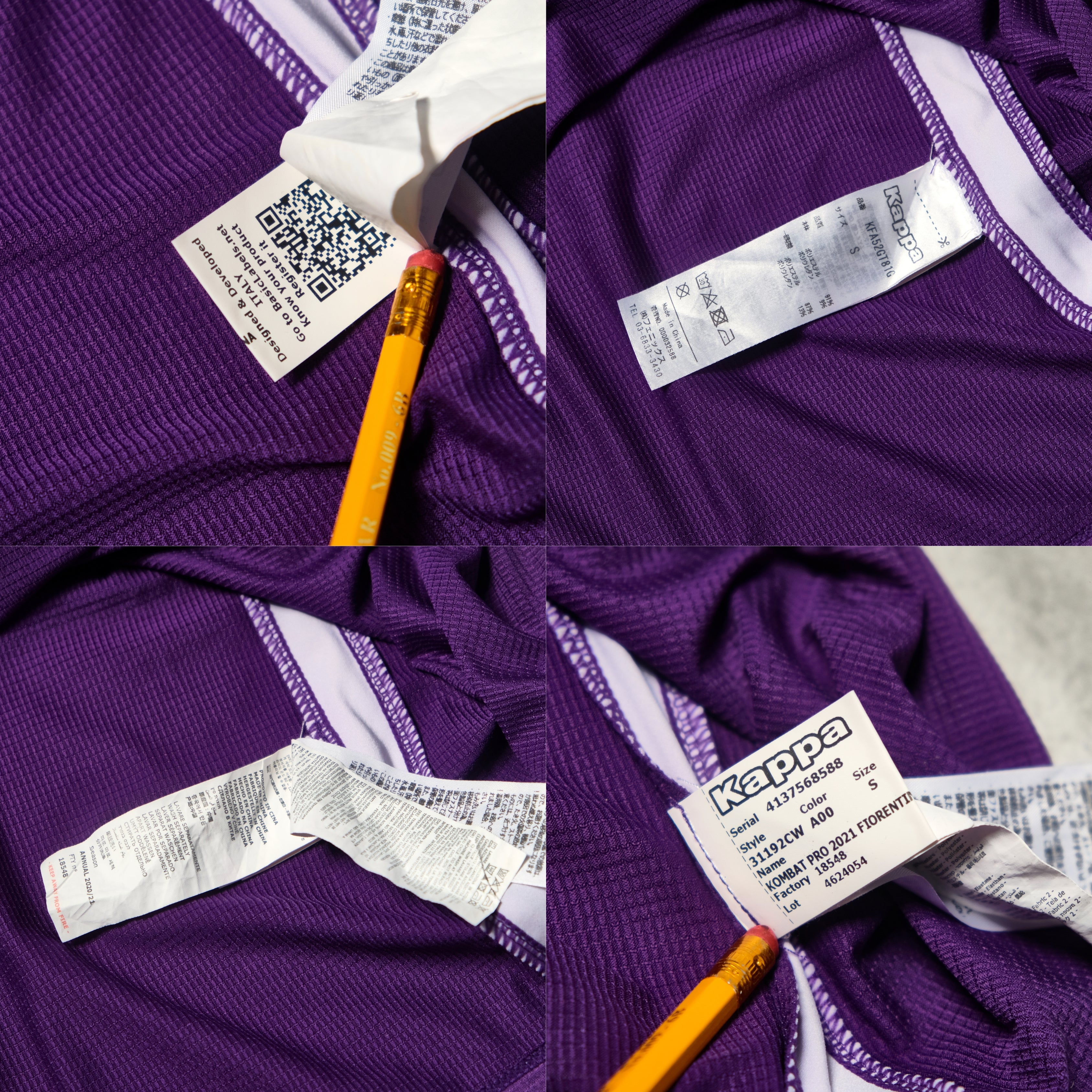 2020/21 Fiorentina Home Shirt Kappa (S/M)