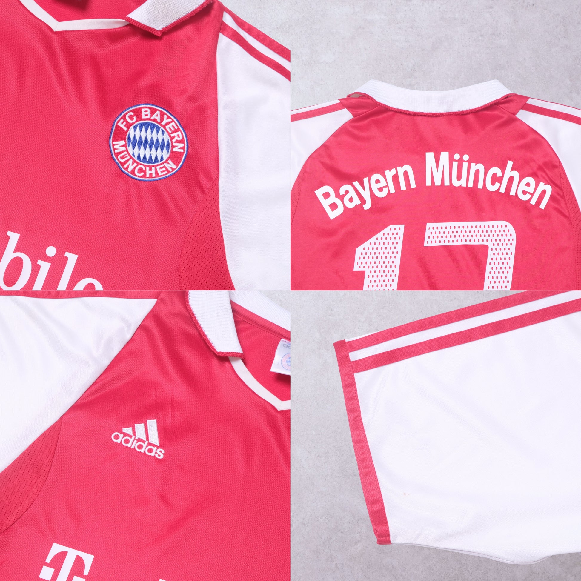 2003/04 Bayern Munich Home Shirt Adidas Ballack (M/L)