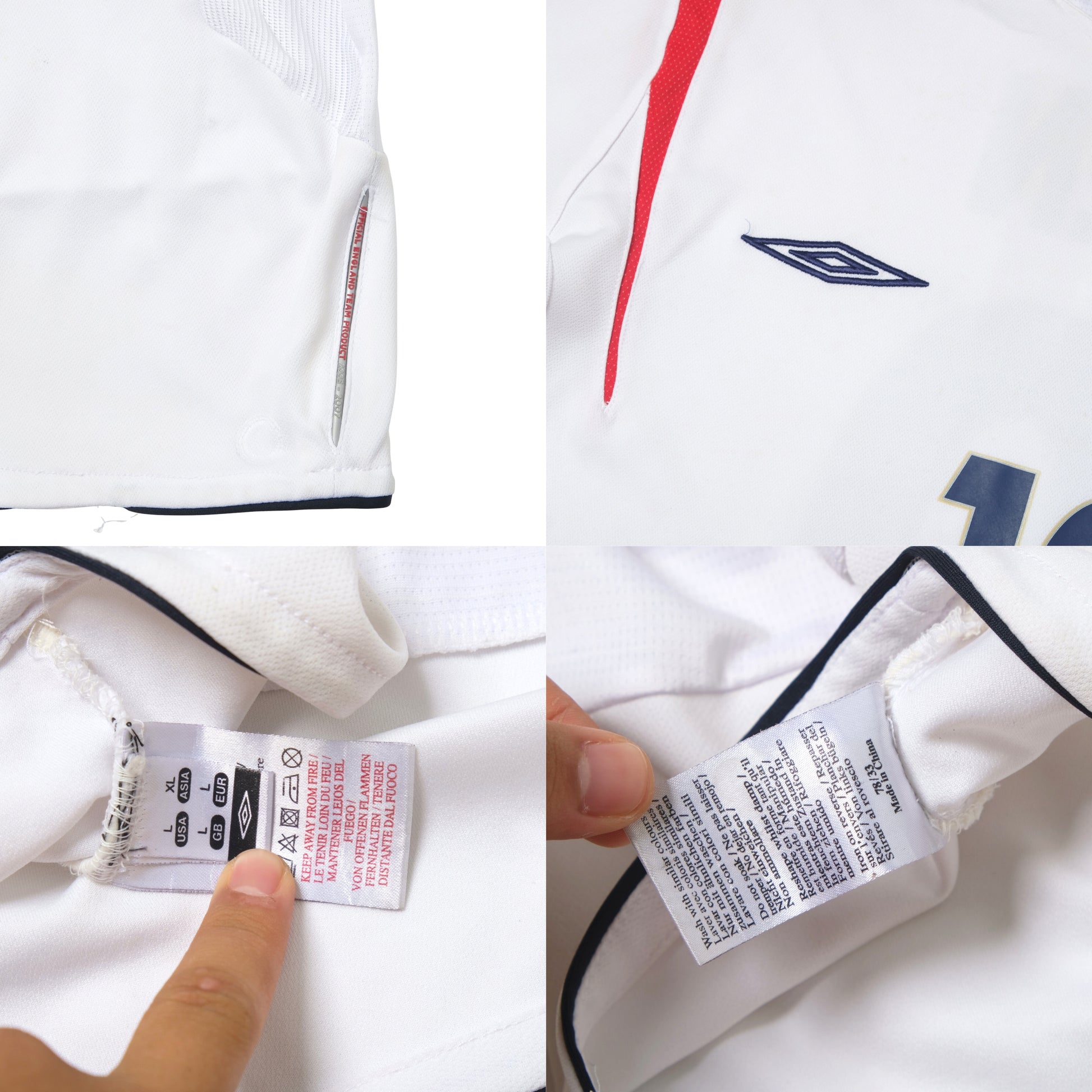 2006/08 England Home Shirt Umbro Owen (L)