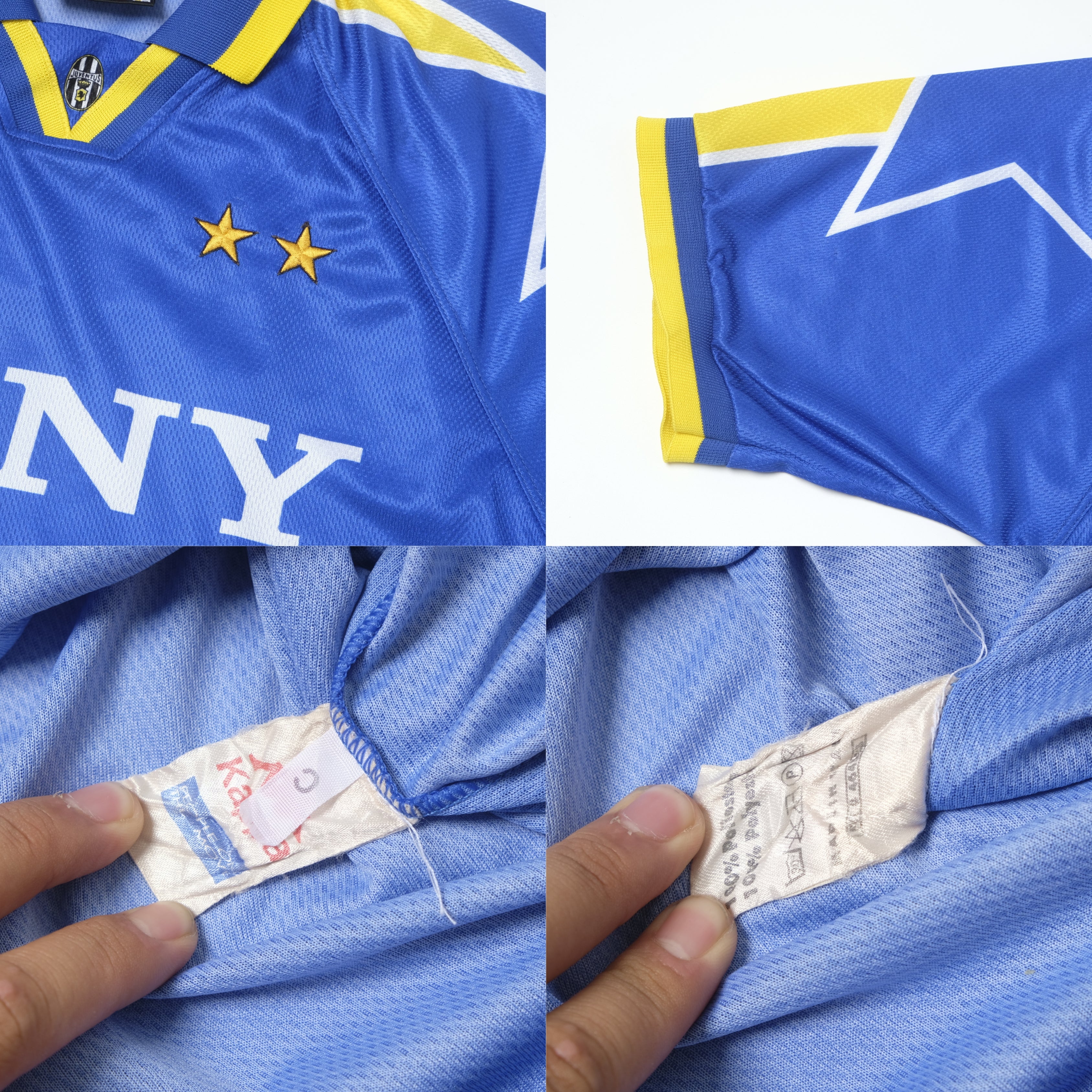 96/97”Kappa JUVENTUS ビンテージトレーニングウェア 青L Vintage 90s Kappa Juventus Football Club Jacket Large