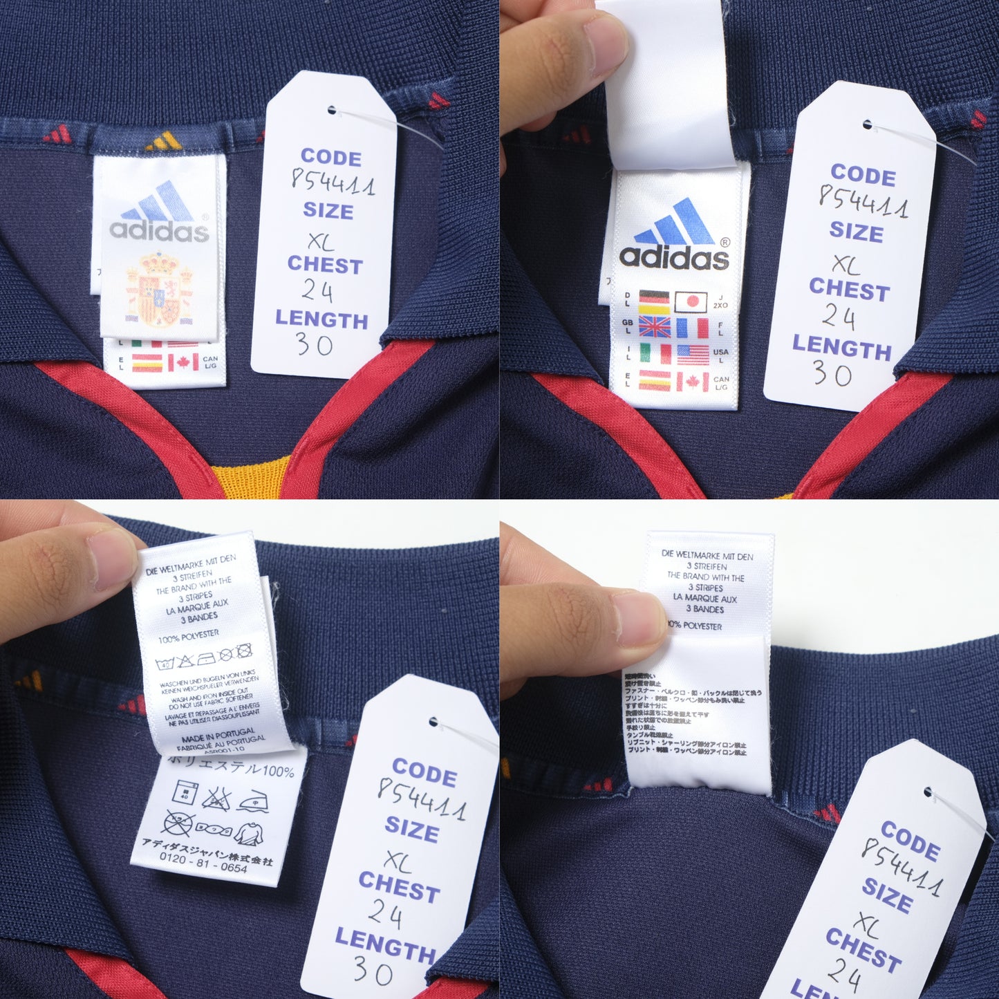 2002/02 Spain Away Shirt Adidas Raul (XL)