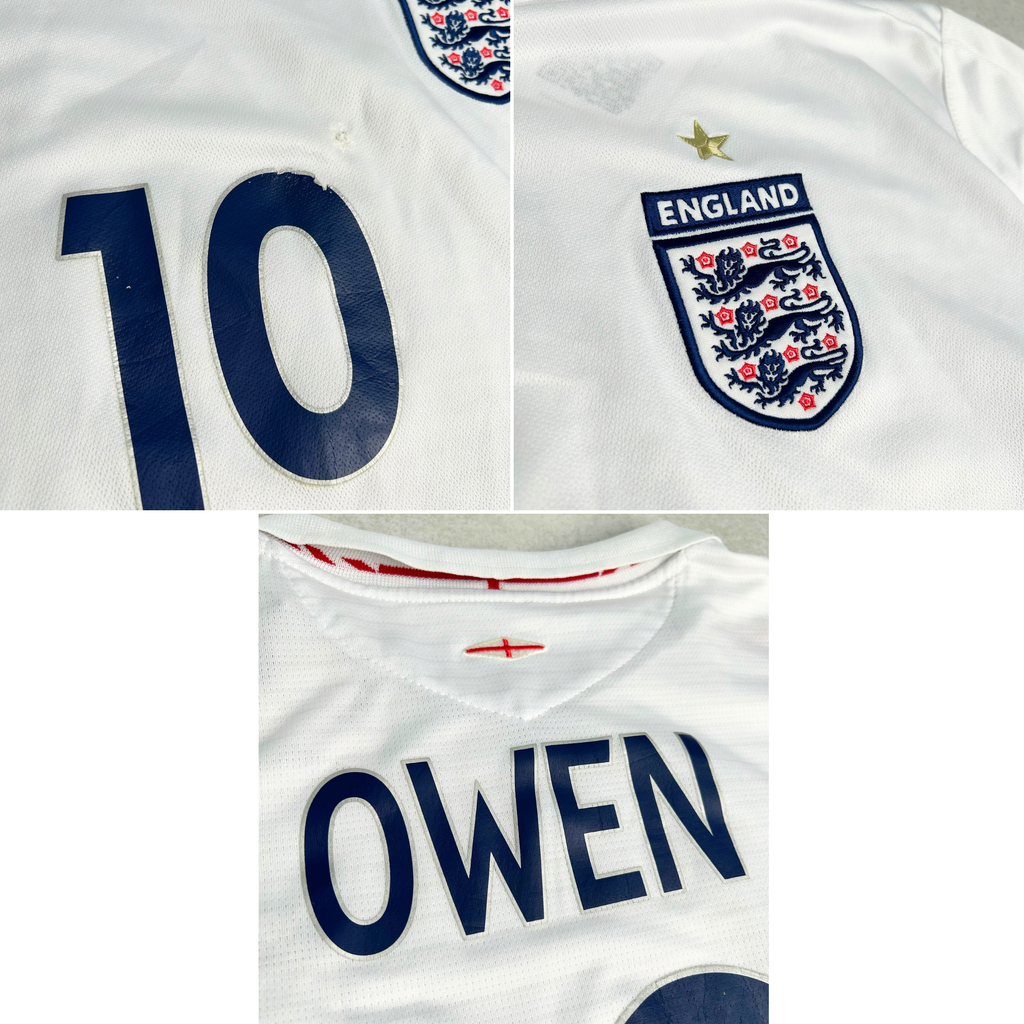 2006/08 England Home Shirt Umbro Owen (XL)
