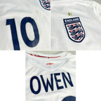 2006/08 England Home Shirt Umbro Owen (XL)