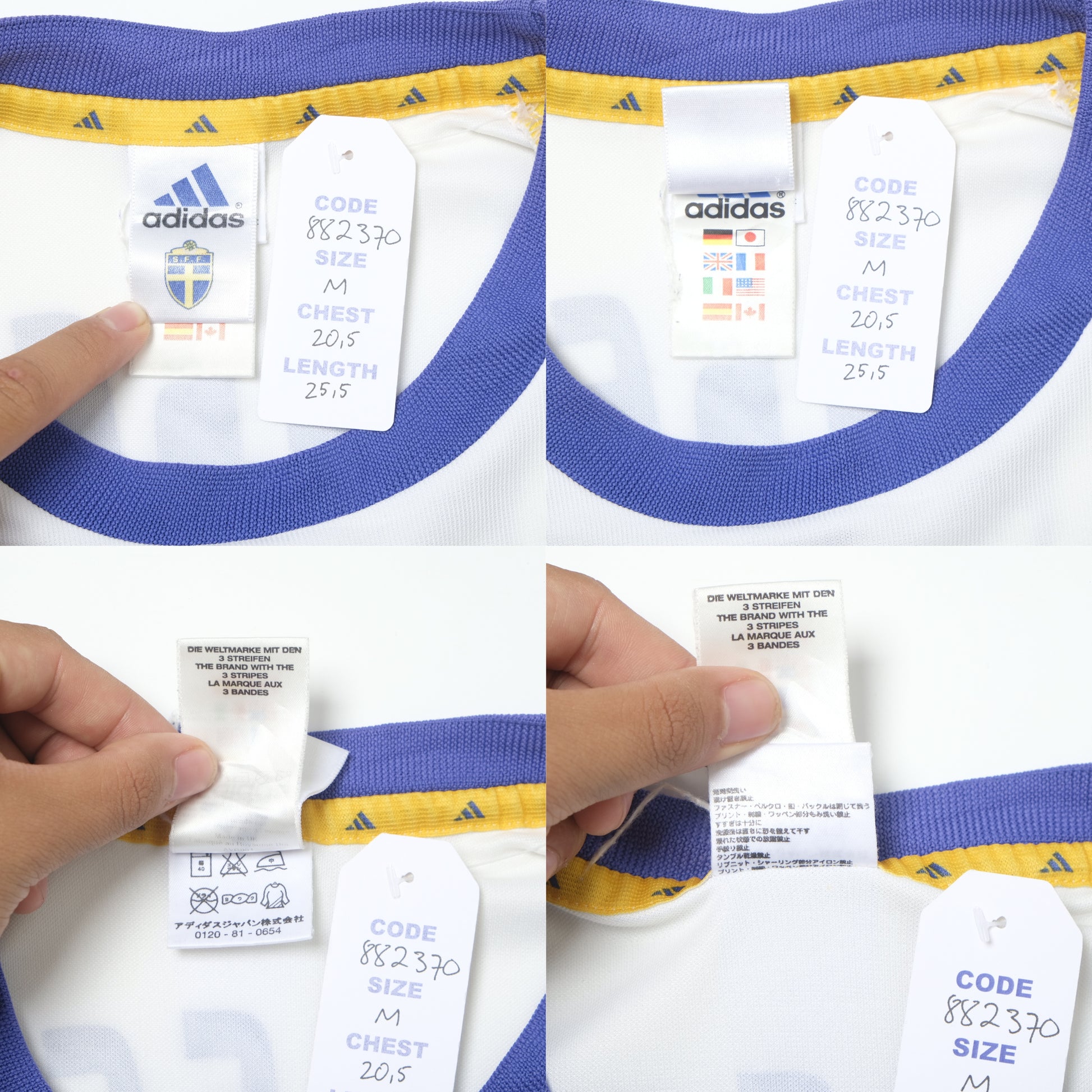 2002/03 Sweden Home Shirt Adidas Larsson (M)