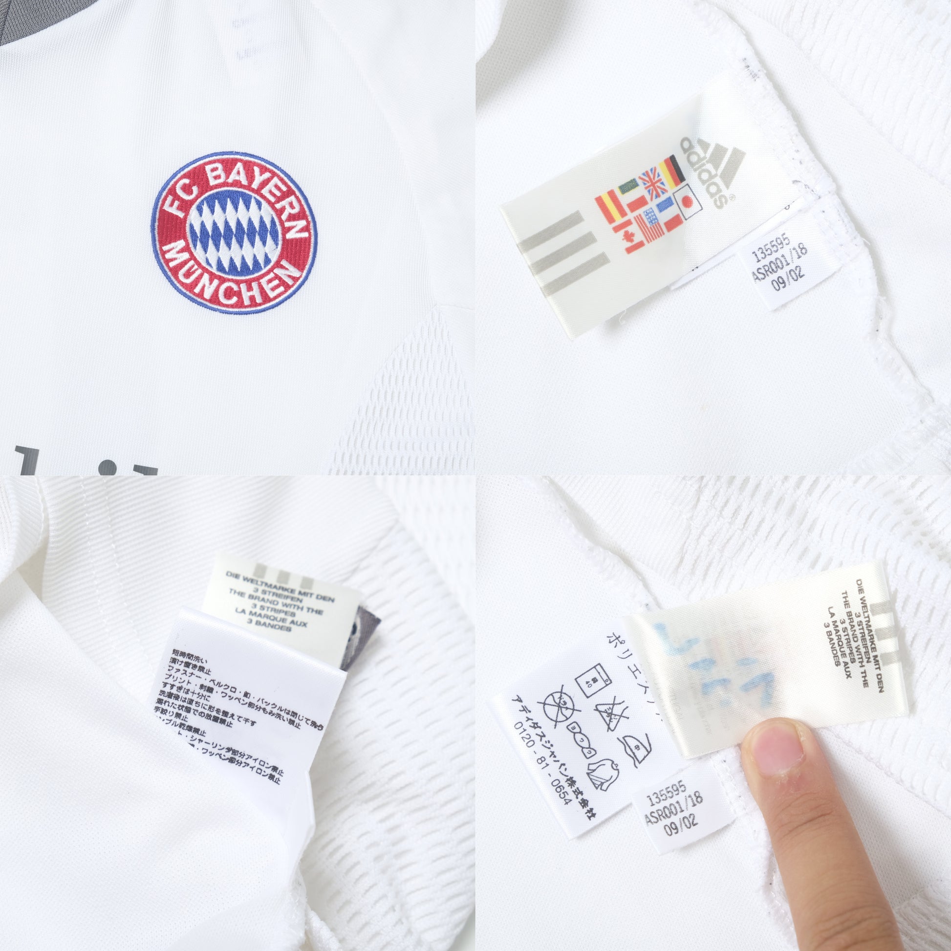 2002/04 Bayern Munich Away Shirt Adidas Ballack (M)