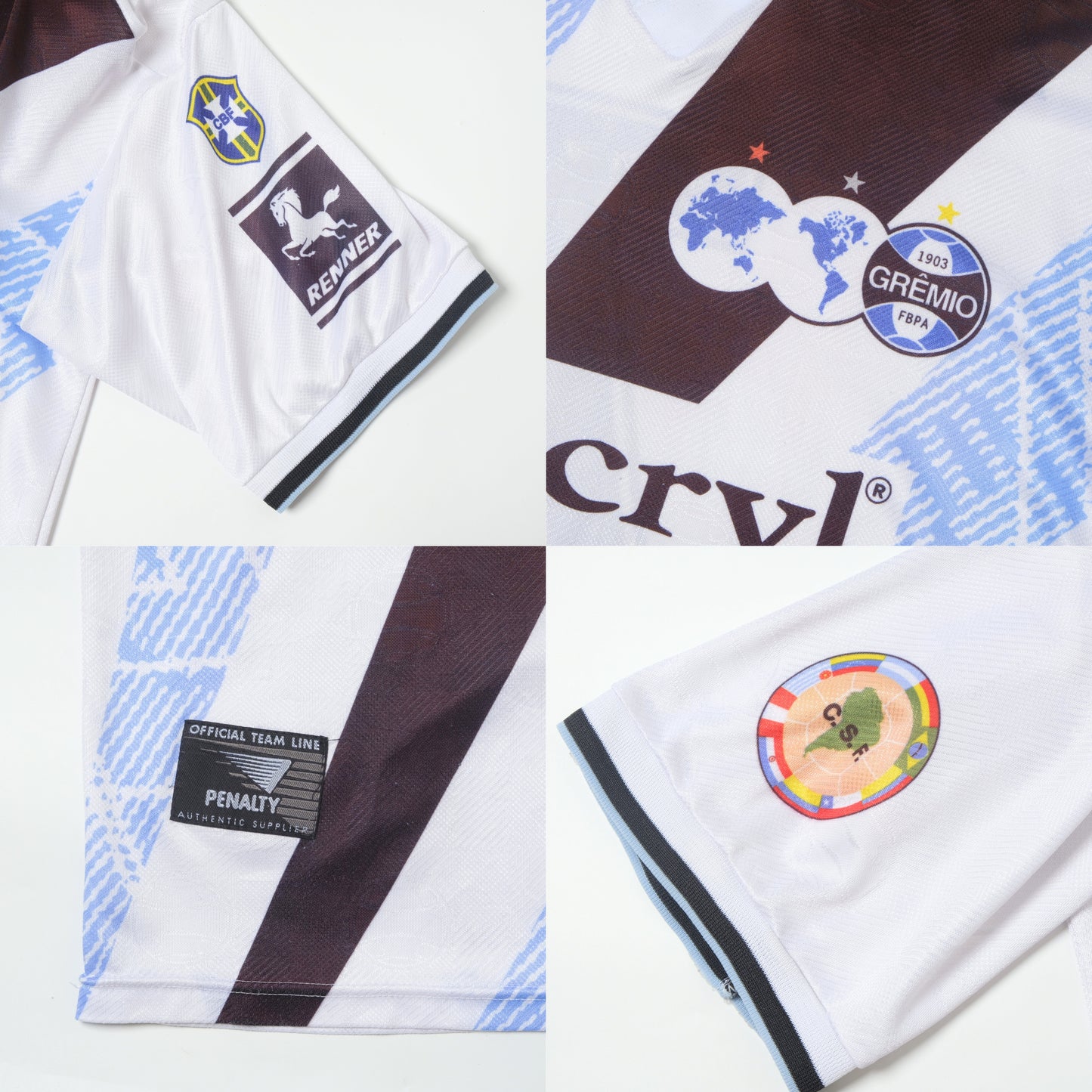 1997 Gremio Away Shirt Penalty Brazil (L)