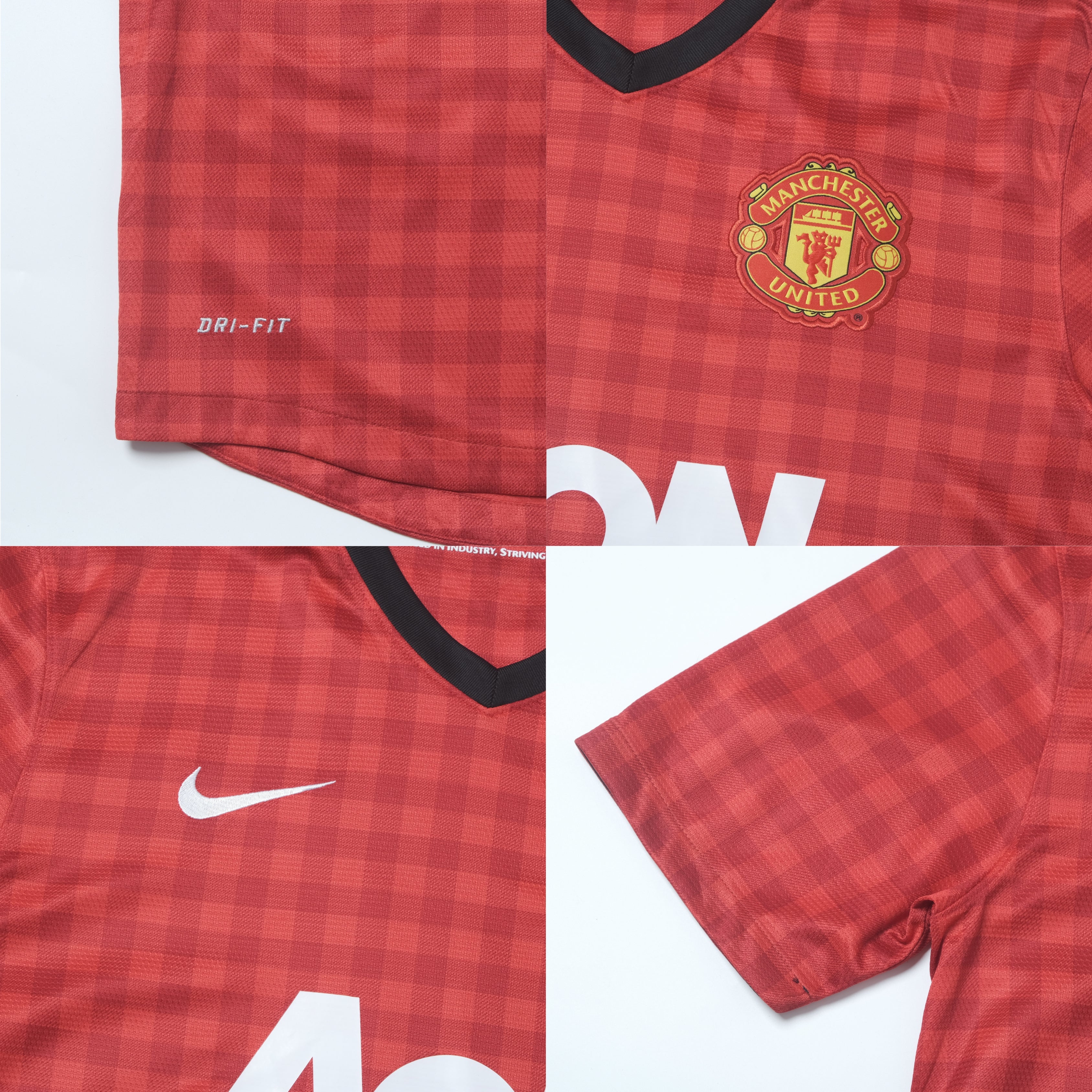 2012/13 Manchester United Home Shirt Nike Jones (M)