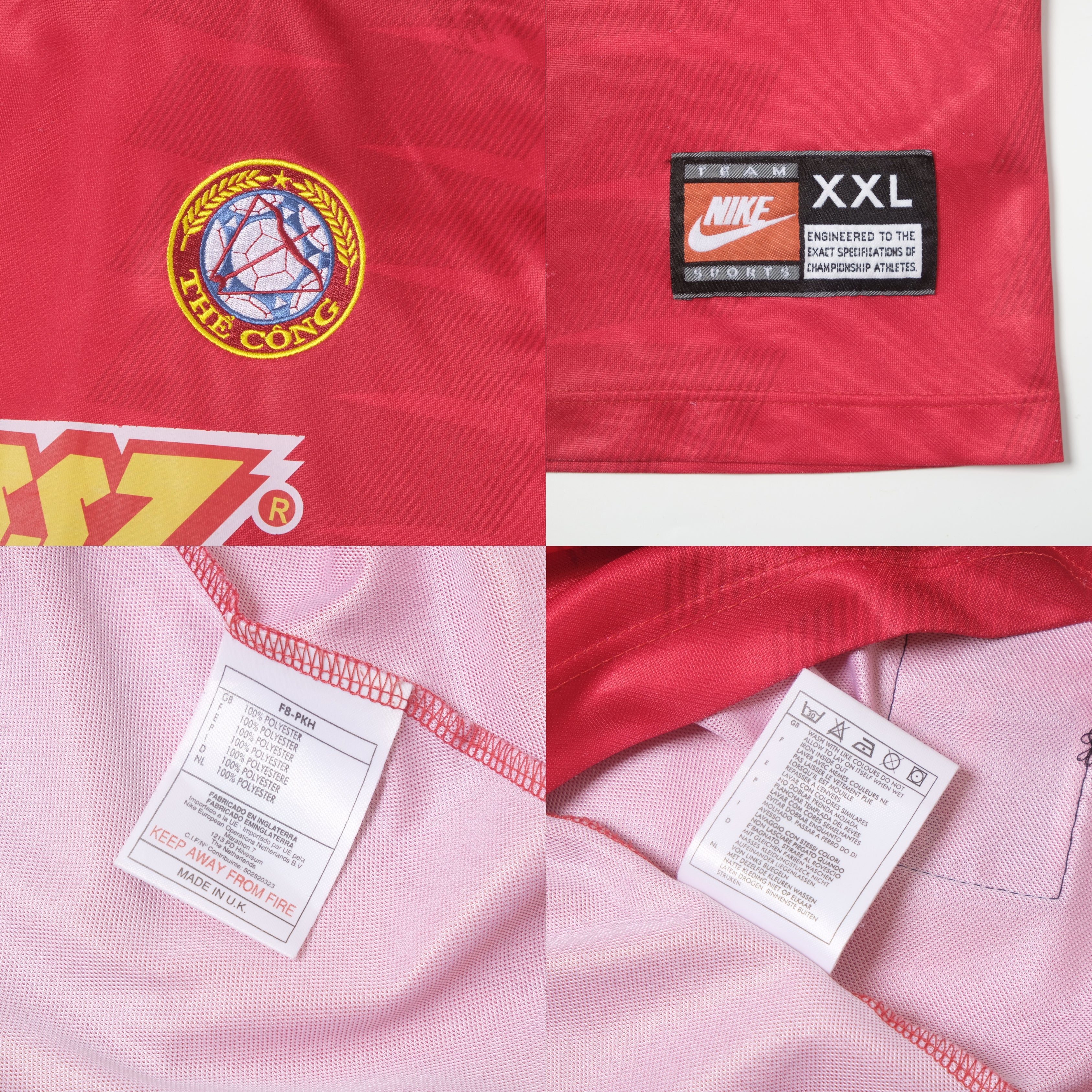 2003/04 Camiseta de local del Thể Công/Viettel FC de Vietnam Nike (XXL)
