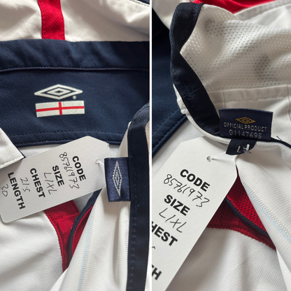 2003/05 England Home Shirt Umbro Beckham (L/XL)