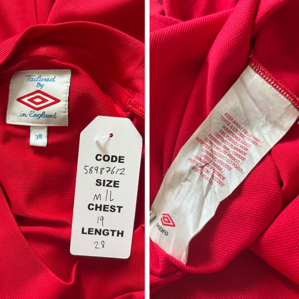 2010/11 England Away Shirt Umbro Rooney (M/L)