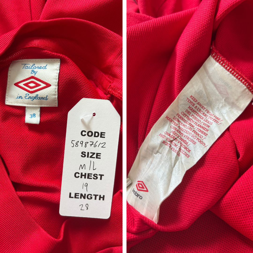 2010/11 England Away Shirt Umbro Rooney (M/L)