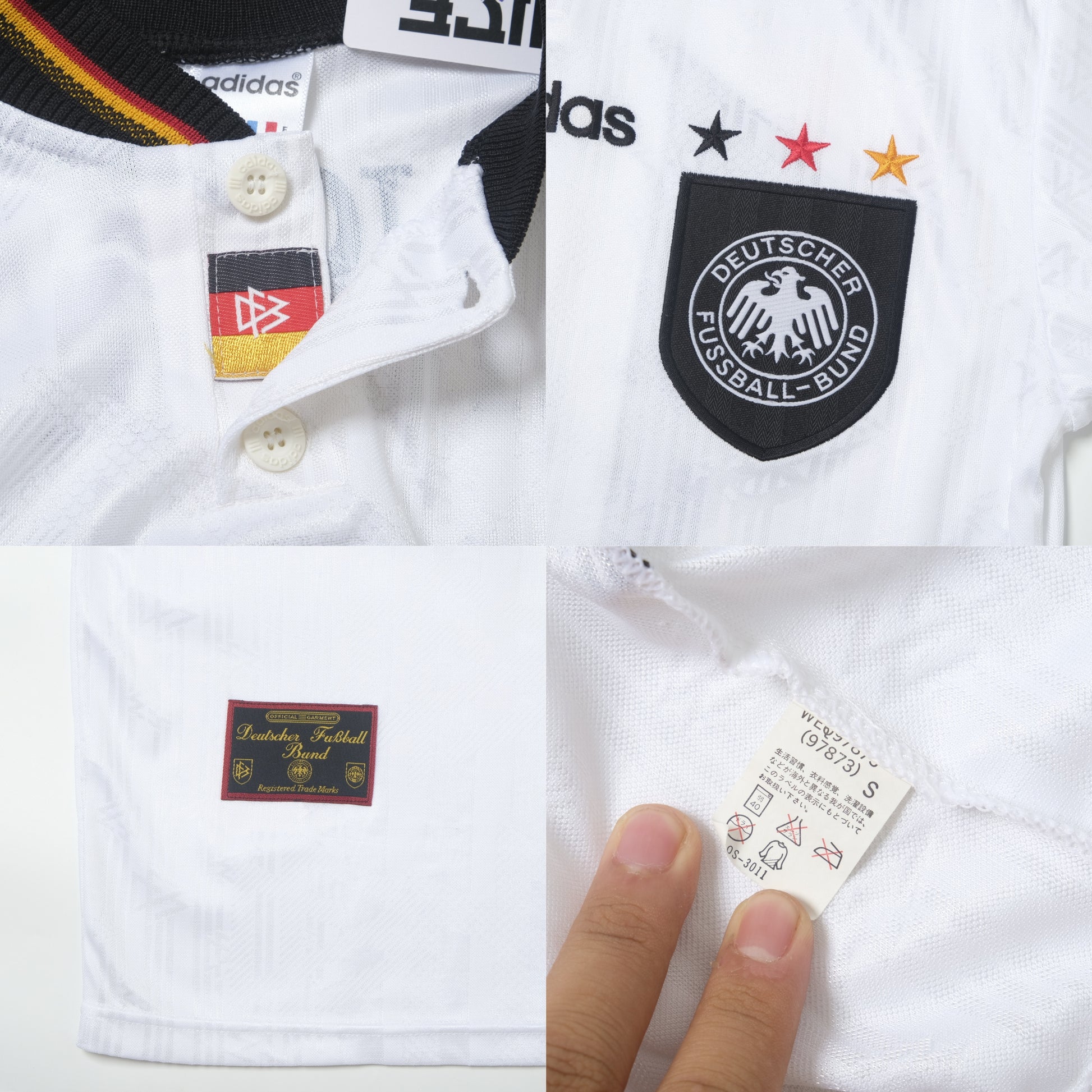 1996/98 Germany Home Shirt Adidas Klinsmann (S/M)