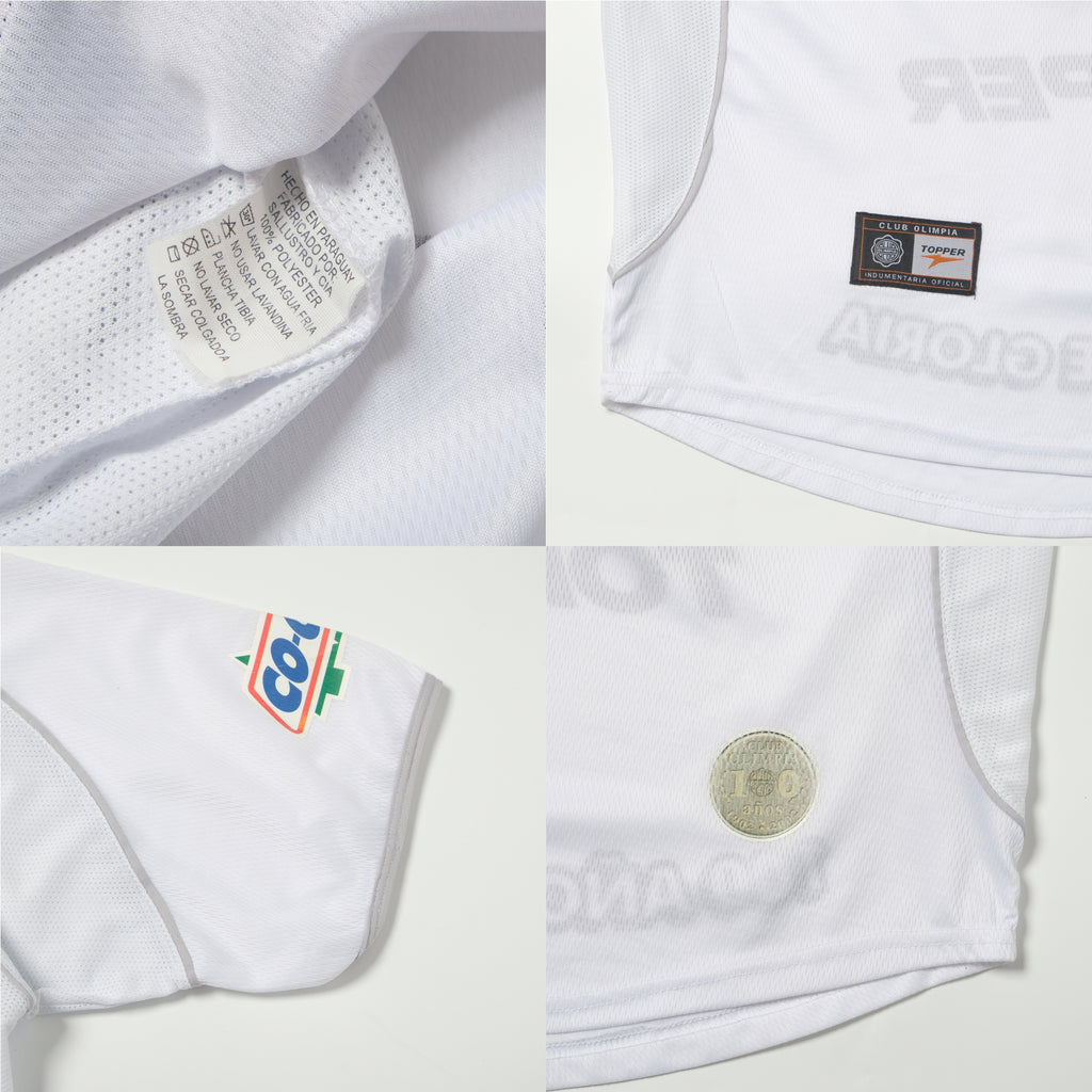 2002 Club Olimpia (Paraguay) Centenary Home Shirt Topper (M)
