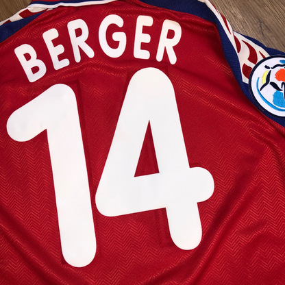 Vintage Czech Republic Berger Puma Original Home Football Shirt Large