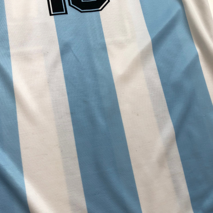 Argentina Maradona Original 1986 Le Coq Sportif Home Football Shirt Medium