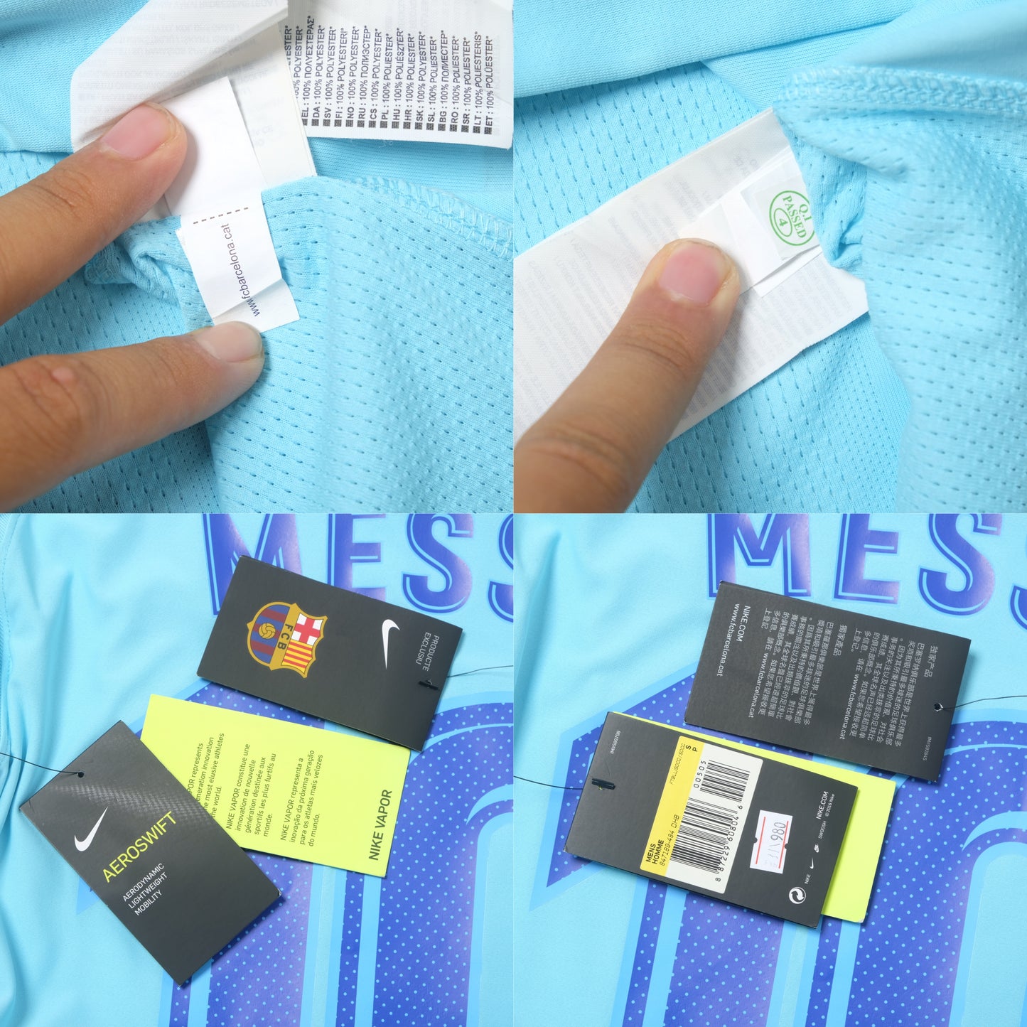 2017/18 Barcelona Away Shirt Nike Messi BNWT (S/M)