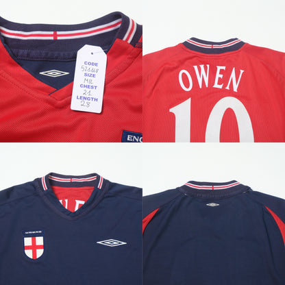 2002/04 England Home Shirt Umbro Owen (M/L)