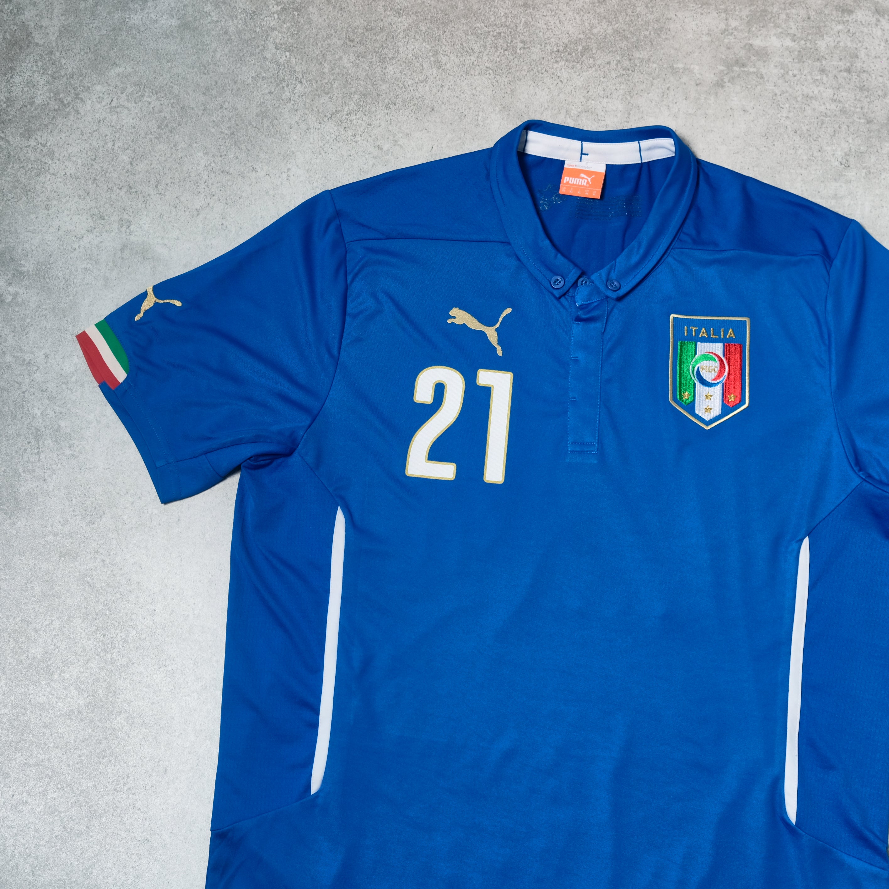 2014/15 Italy Home Shirt Puma Pirlo (L/XL)