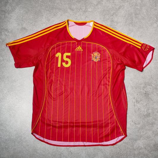 2006/08 Spain Home Shirt Adidas Ramos (XL/XXL)