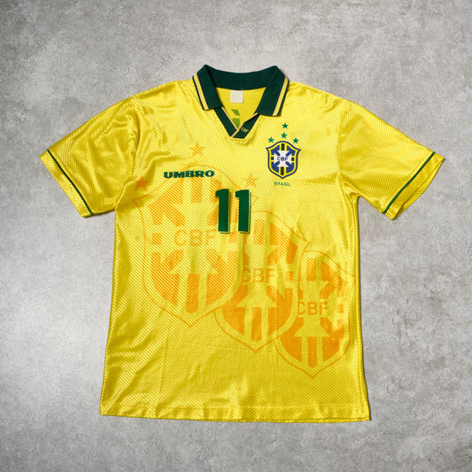 1994/95 Brazil Home Shirt Umbro Romario (L/XL)