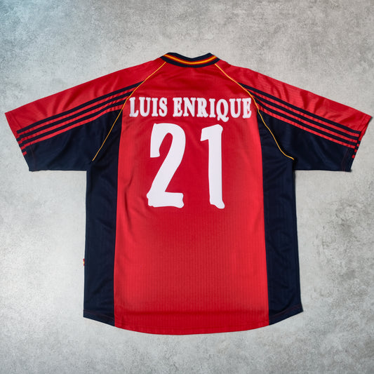 1998/99 Spain Home Shirt Adidas Luis Enrique (XL)