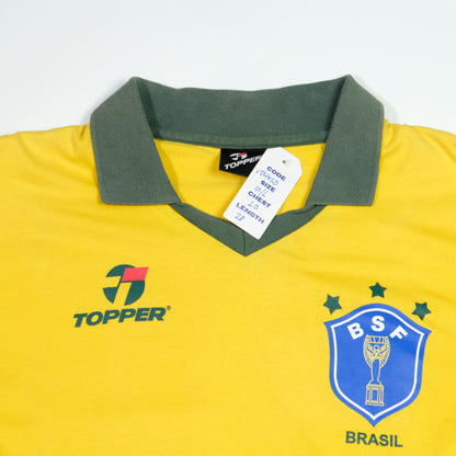 Brazil Original 1986/1988 Topper Home Football Shirt Medium