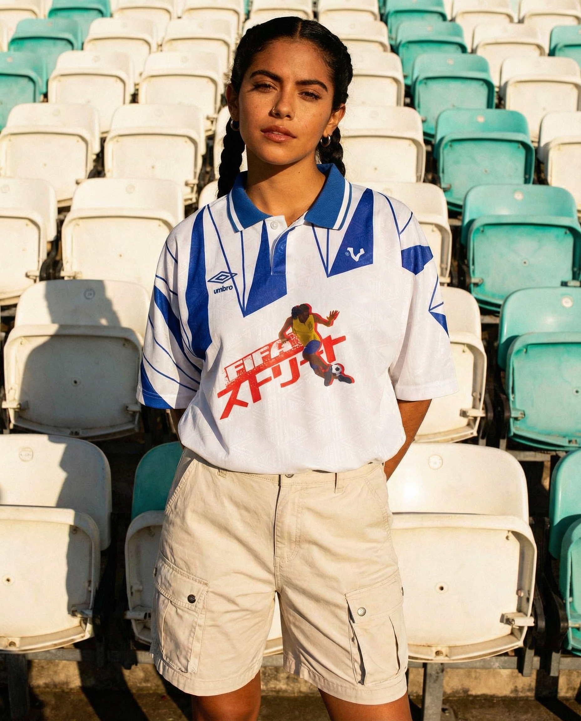 1990s VICE Footbal Store x Fifa Street Custom Football Shirt Umbro (XL)