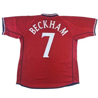 England Beckham Original 2002/2004 Home Football Shirt Large
