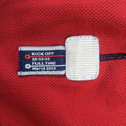 England Beckham Original 2002/2004 Home Football Shirt Large