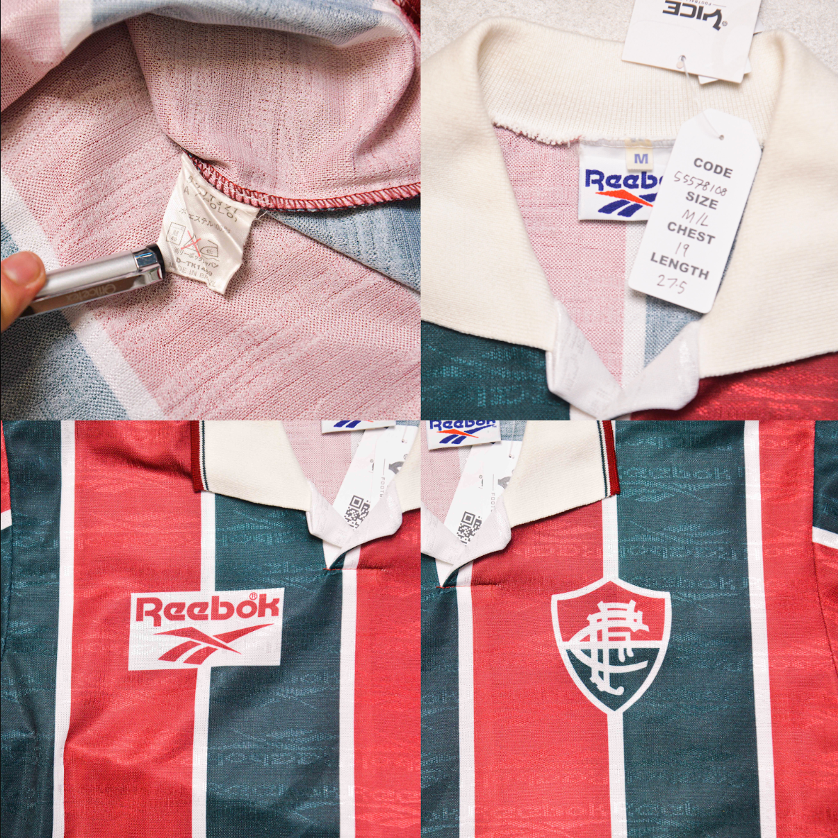 1994 Fluminese Home Shirt Reebok (M/L)