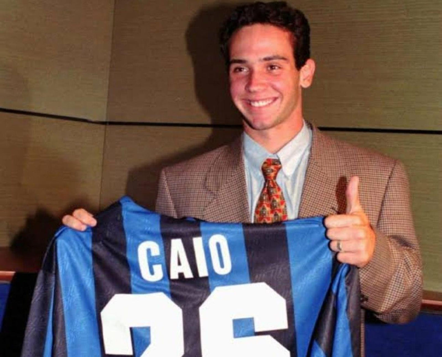 1995/96 Inter Milan Home Shirt Caio Ribiero (L/XL)