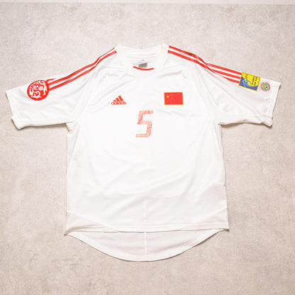 2004/06 China Away Shirt Adidas Zheng (M)