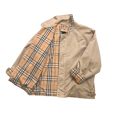 Burberrys Vintage 1990s Harrington Nova Check Jacket Large
