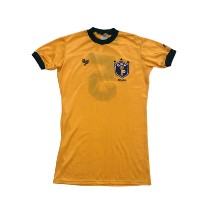 Brazil MATCH ISSUE Original 1981/1982 Topper Home Football Shirt Medium/Large