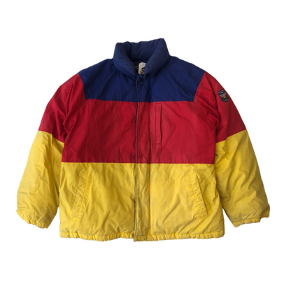 Polo Ralph Lauren Vintage 1990s Multicolour Puffer Jacket Large