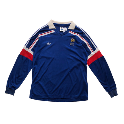 France Original 1986/1990 Adidas Home Football Shirt Medium