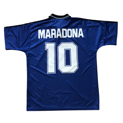 Argentina Original Maradona 10 1994 Adidas Away Football Shirt Medium