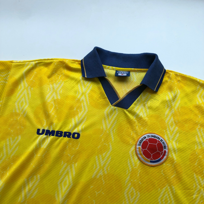 Colombia Umbro 1994/1996 Original Home Football Shirt Medium