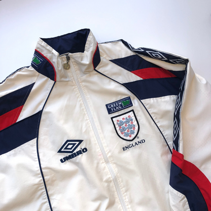 England Greenflag Umbro 1998 Football Track Jacket Large