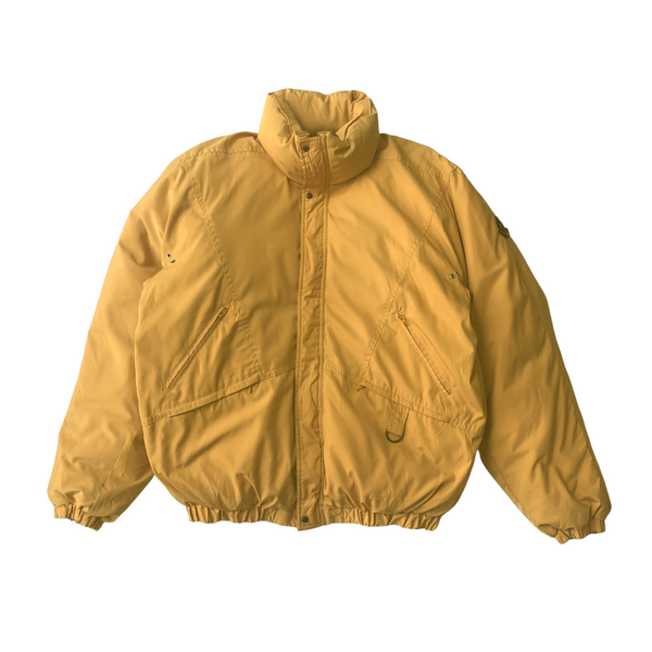 Moncler Asics Vintage 1980s Japan Yellow Puffer Jacket XL VICE Football Store