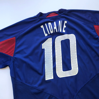 France Original Zidane 2004/2006 Adidas Home Football Shirt Large