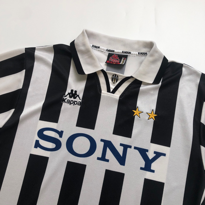 Juventus Sony Original Kappa 1995/1996 Home Vintage Football Shirt Large