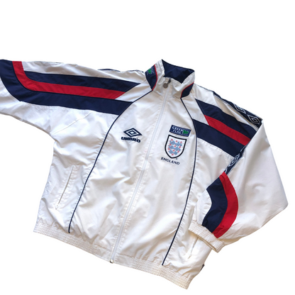 England Greenflag Umbro 1998 Football Track Jacket Large