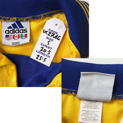Sweden Original 1998/1999 Adidas Home Football Shirt Small